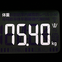 体重計測定値44日目