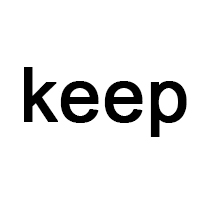 keepの文字