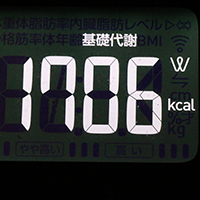 基礎代謝測定値45日目
