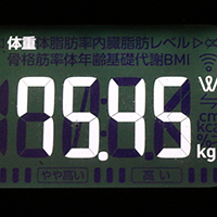 体重計測定値45日目