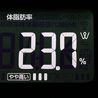 体脂肪率測定値45日目