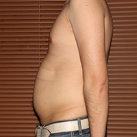 デブ画像左横 デブの2週間ダイエット日記45日目