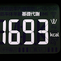 基礎代謝測定値47日目