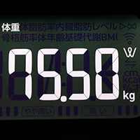 体重計測定値47日目