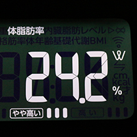 体脂肪率測定値49日目
