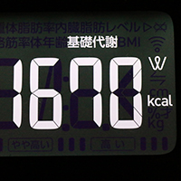 基礎代謝測定値50日目